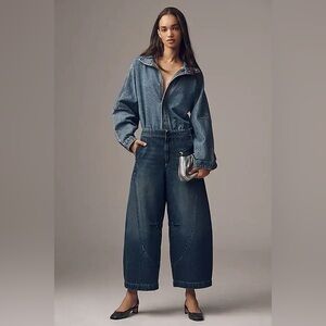 NWOT PILCRO Curve High-Rise Tapered Barrel Jeans $148 MSRP